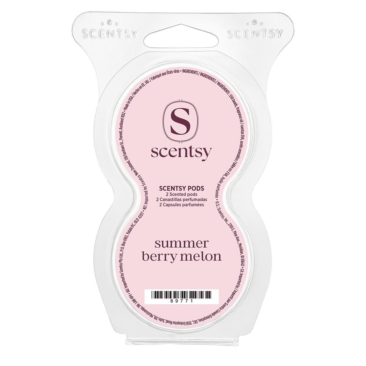 Summer Berry Melon Scentsy Pod Twin Pack