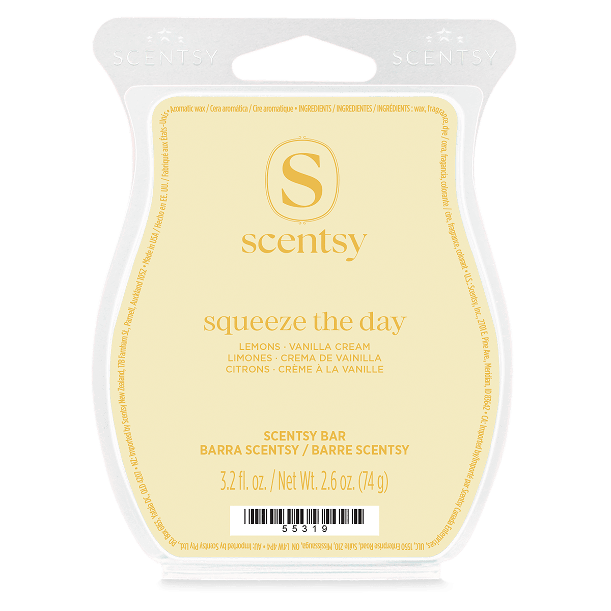 Squeeze the Day Scentsy Bar