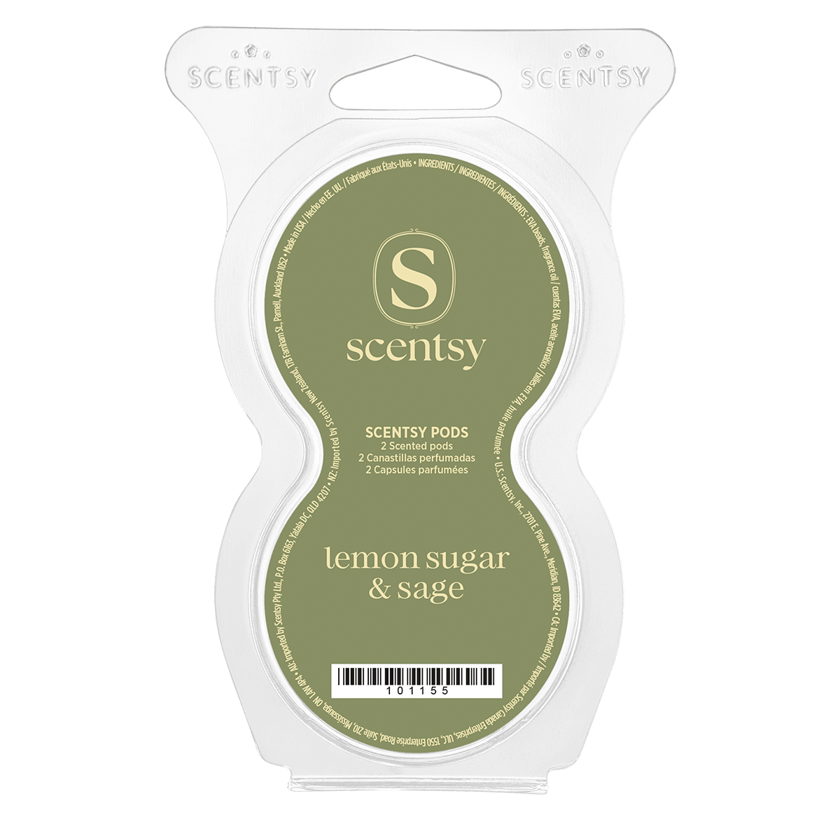 Lemon Sugar and Sage Scentsy Pod Twin Pack