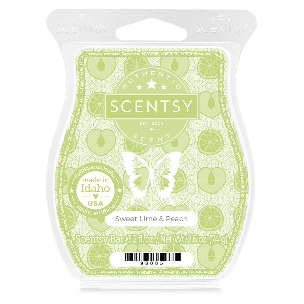 Sweet Lime and Peach Scentsy Bar