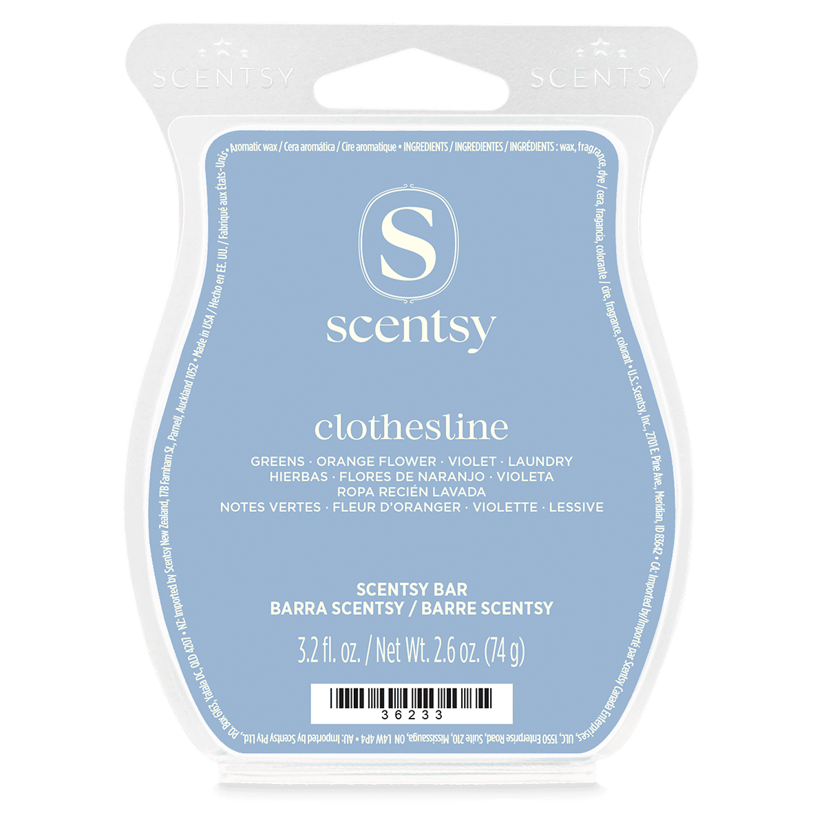 Clothesline Scentsy Bar