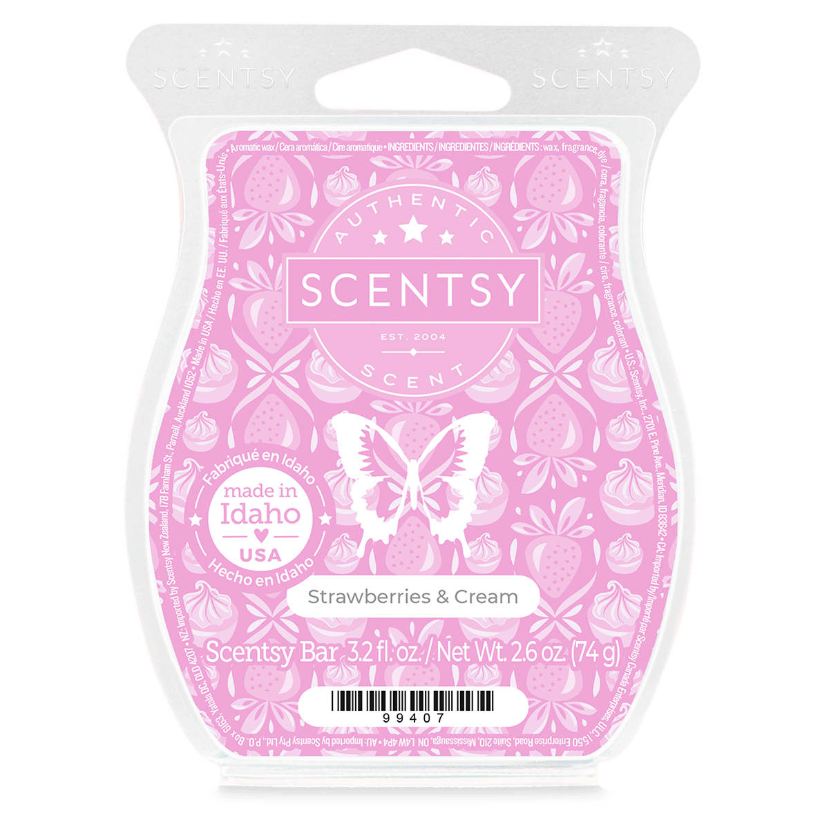 Strawberries and Cream Scentsy Bar