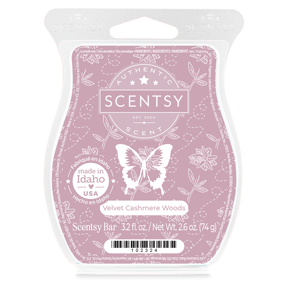 Velvet Cashmere Woods Scentsy Bar
