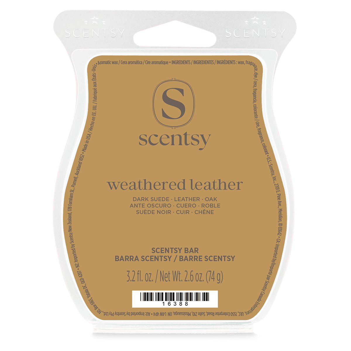 Weathered Leather Scentsy Bar