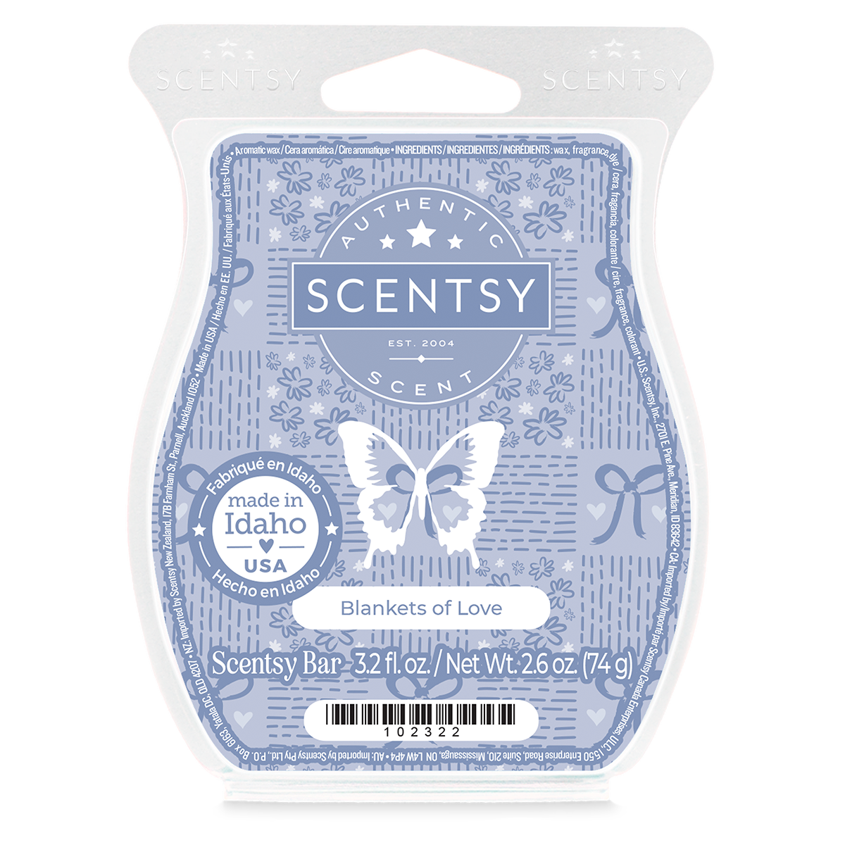Blankets of Love Scentsy Bar