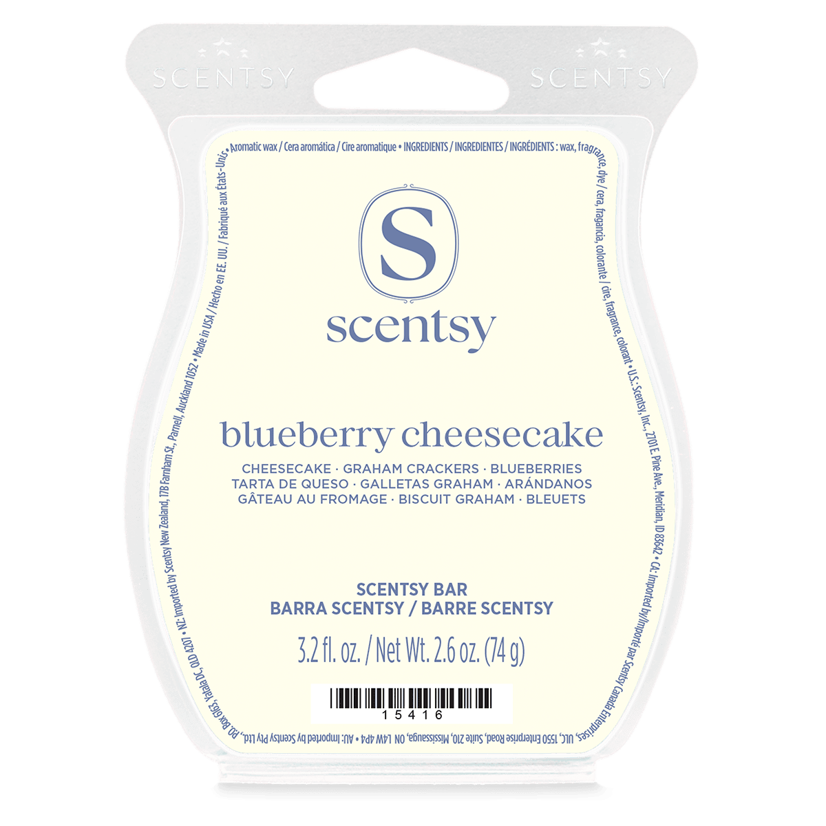 Blueberry Cheesecake Scentsy Bar