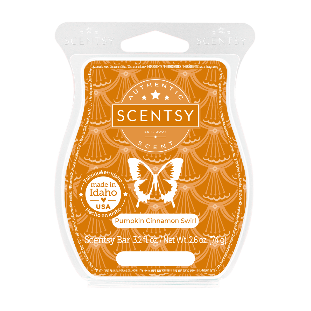 Pumpkin Cinnamon Swirl Scentsy Bar