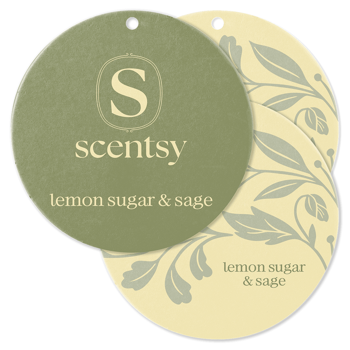 Lemon Sugar and Sage Scent Circles