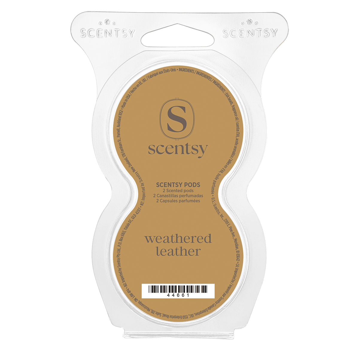 Weathered Leather Scentsy Pod Twin Pack