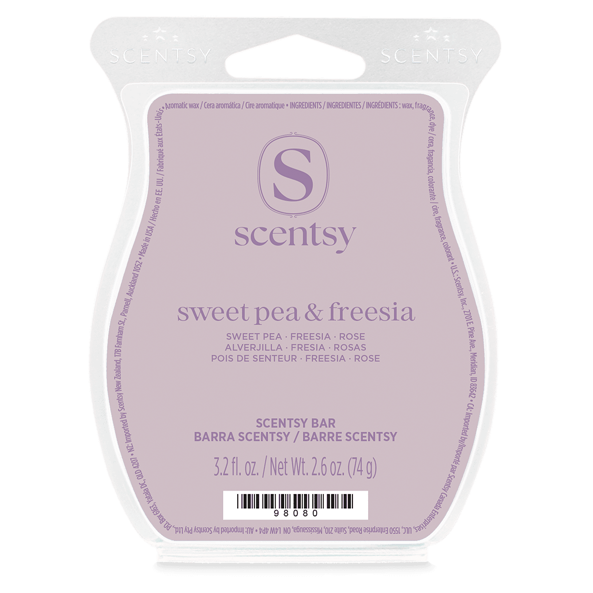 Sweet Pea and Freesia Scentsy Bar