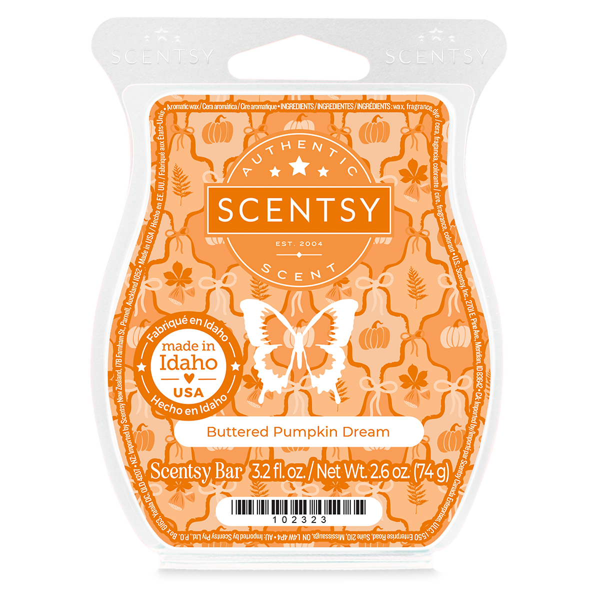 Buttered Pumpkin Dream Scentsy Bar