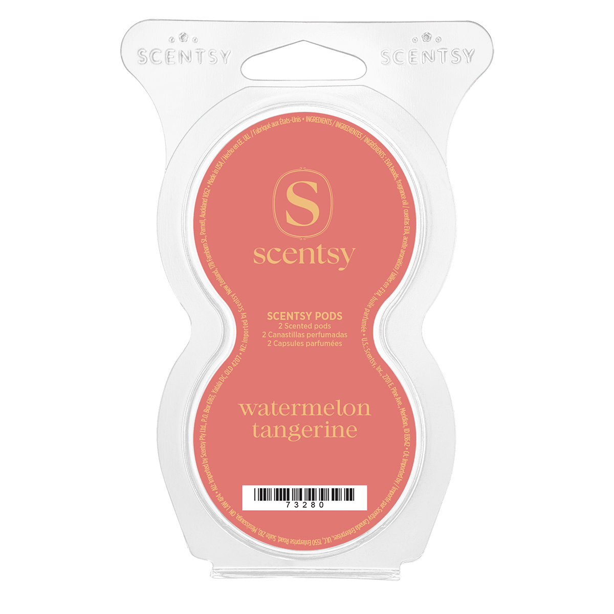 Watermelon Tangerine Scentsy Pod Twin Pack