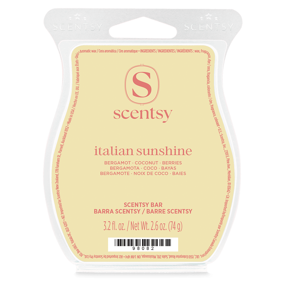 Italian Sunshine Scentsy Bar