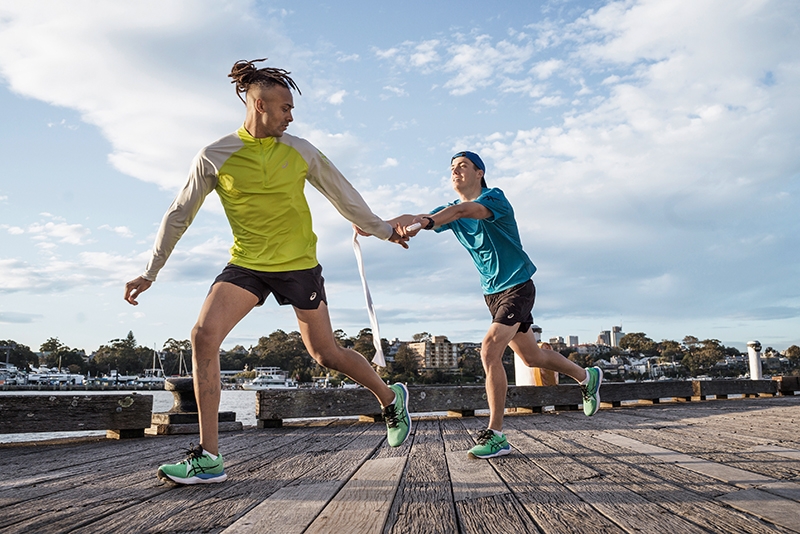 group of runners running 