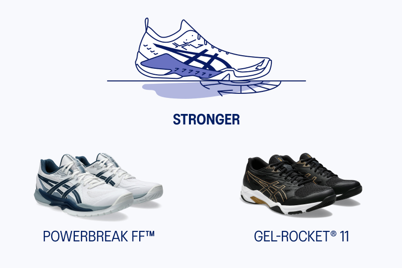 ASICS Volleyball shoes to be stronger