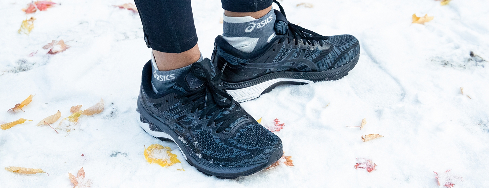 running shoes with socks