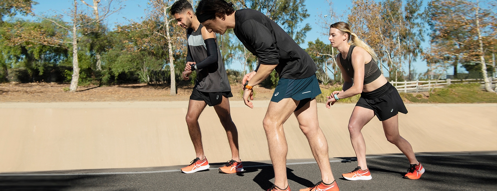People getting ready to run