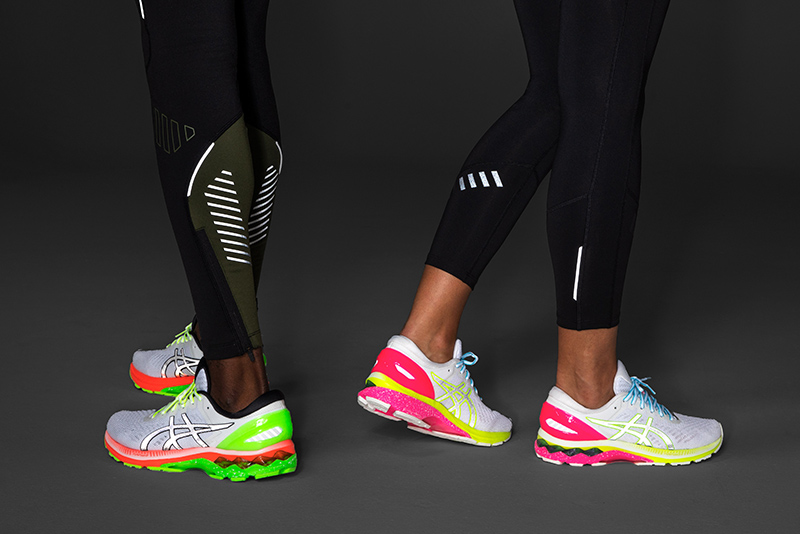 bright shoes to run at night