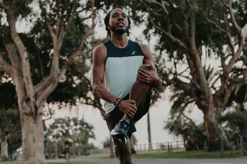 ASICS Half Marathon Training stretching