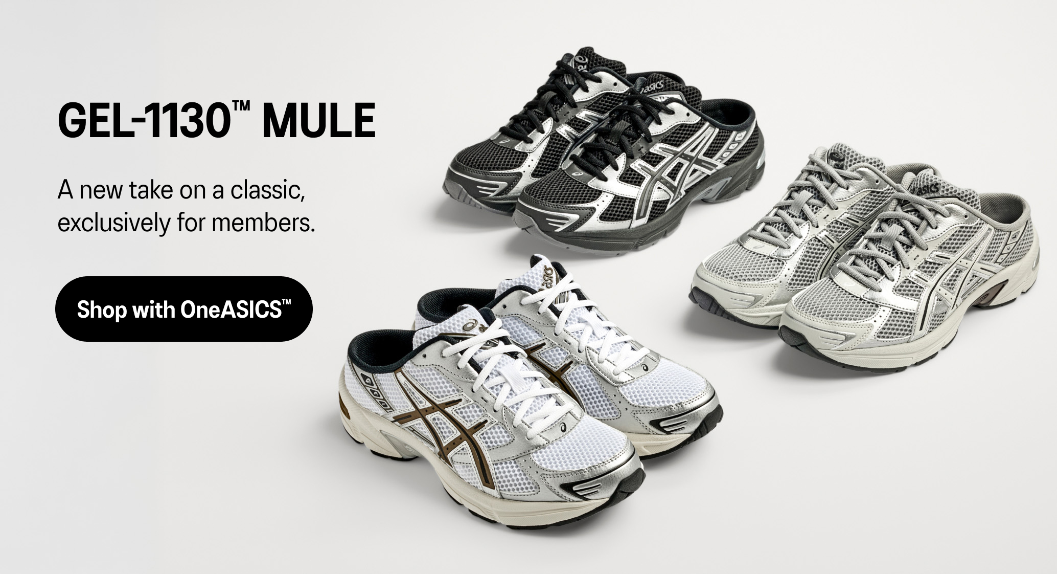 OneASICS Member Only GEL-1130 Mule Shoes Shop Now