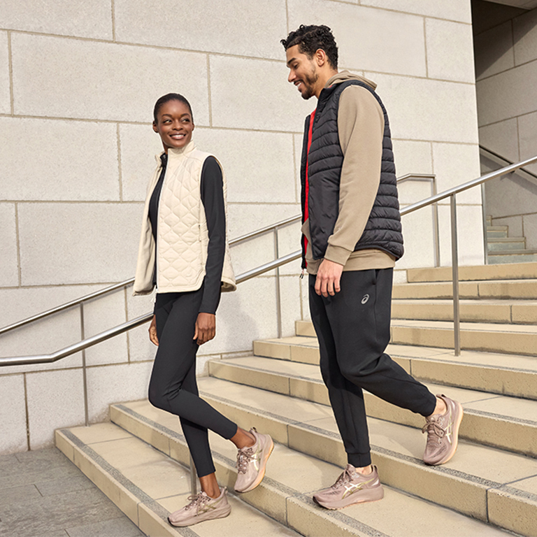 ASICS Athletes going for a run.