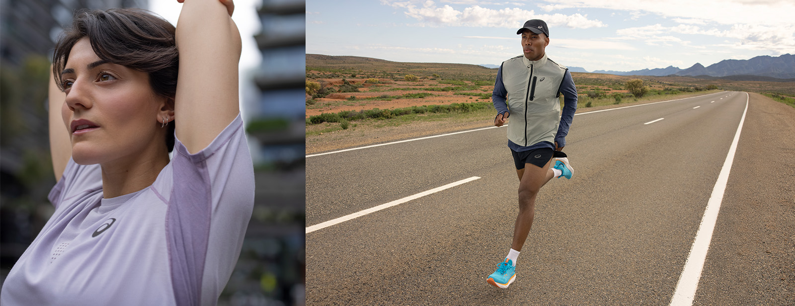 Man running outside