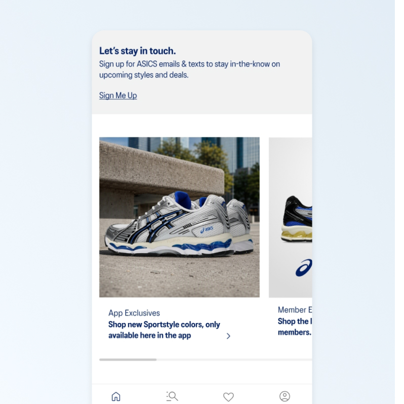 ASICS Shop App Exclusives Now