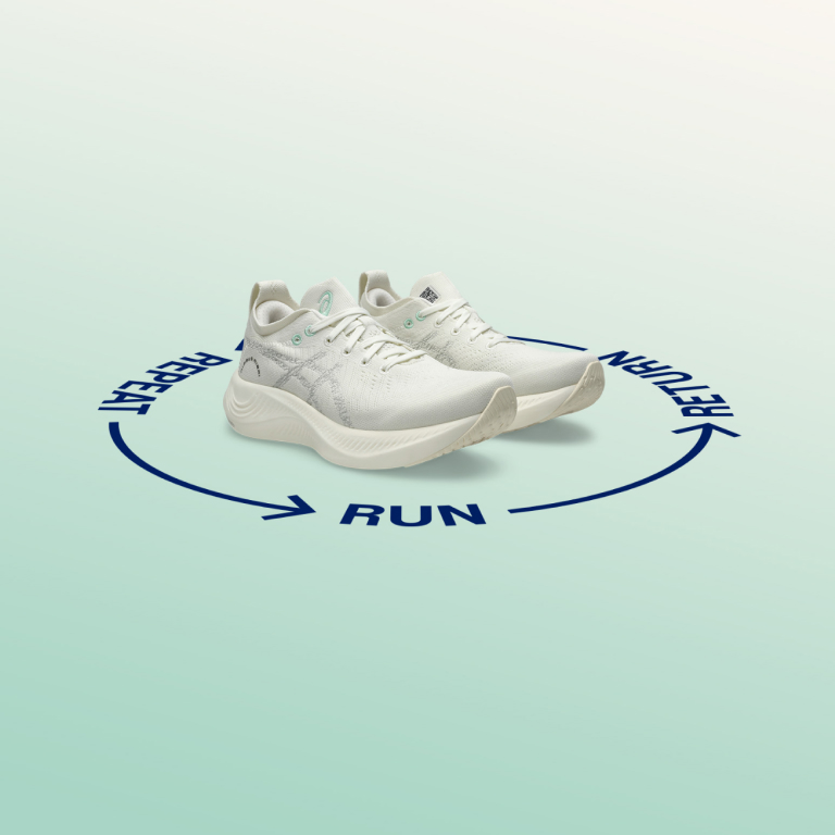 ASICS NIMBUS MIRAI. Designed to be returned.