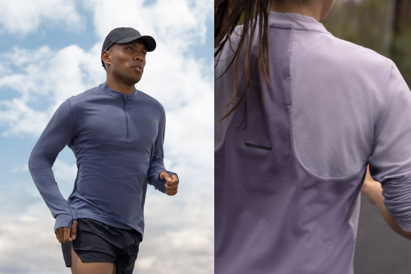 ASICS running half zip
