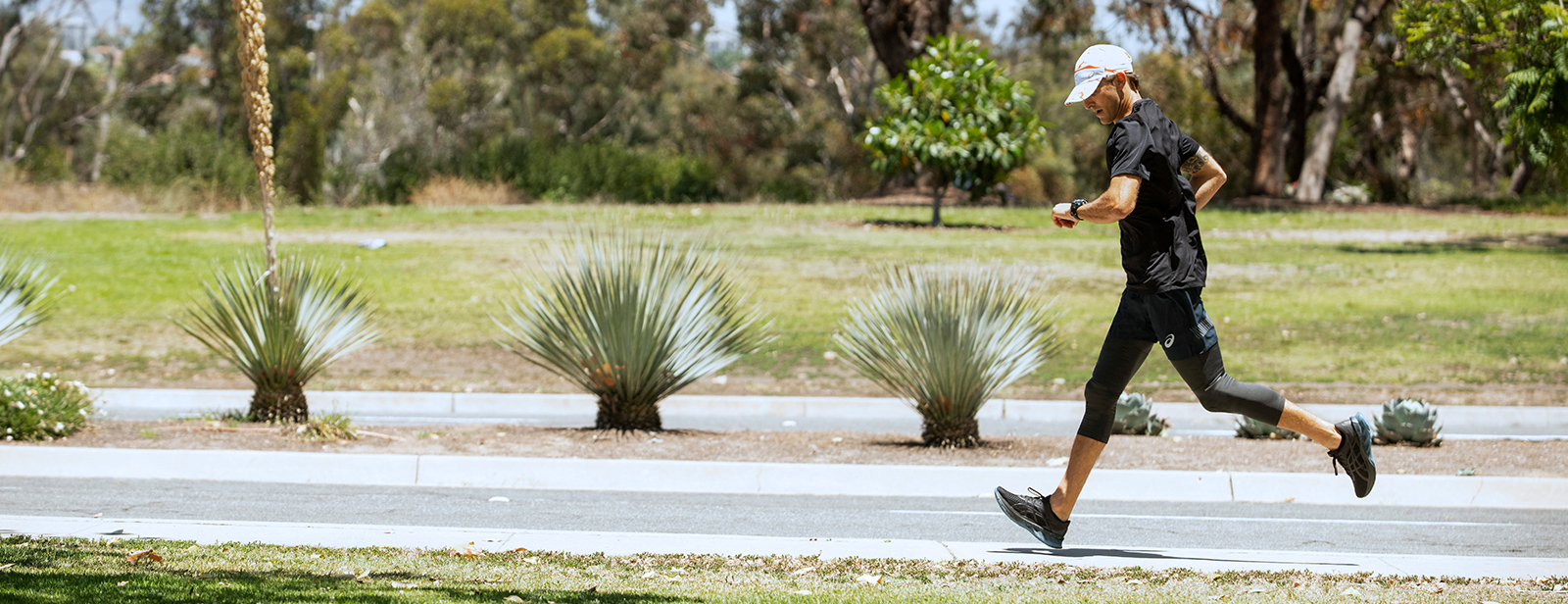 man running outdoors