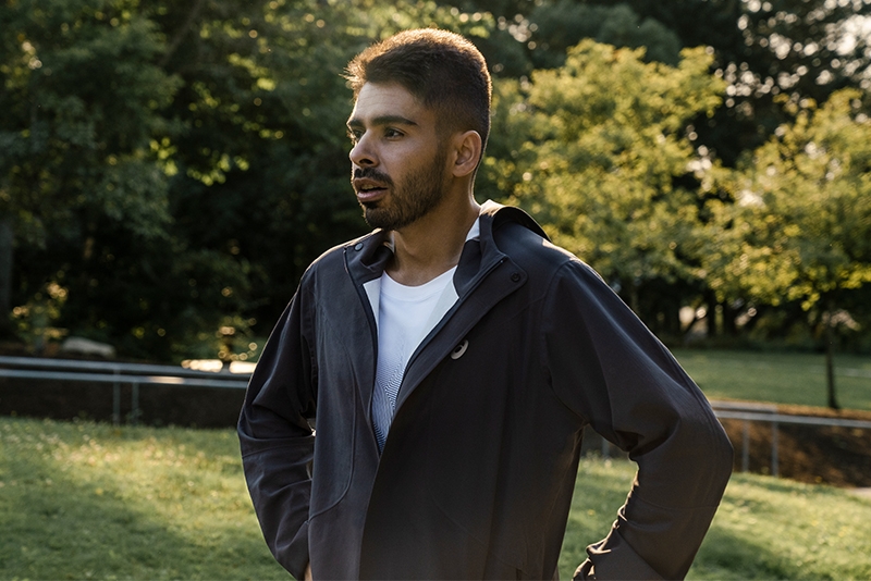 man standing outside