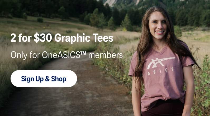 Sign up for OneASICS to shop 2 for $30 Graphic Tees