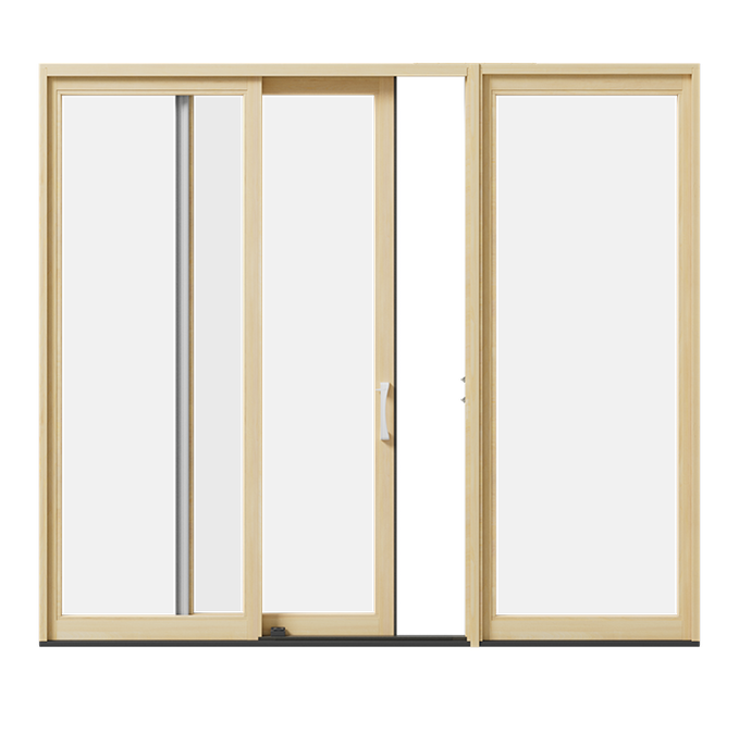 3-Panel Wood Lifestyle Series Sliding Patio Door
