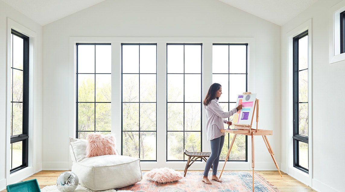 black-sunroom-windows