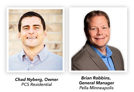 Head shots of Chad Nyberg and Brian Robbins.