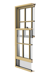 cutaway image of a reserve traditional window