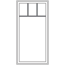 window drawing with top row prairie grille pattern