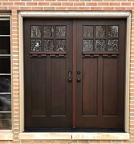 Pella Craftsman Light Fiberglass Entry Door, Customizable