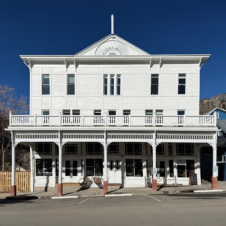 Wood window replacement for historic hotel in The Western hotel. 