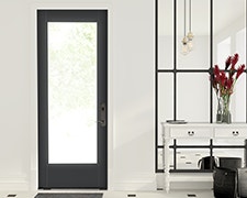 Pella® Fiberglass Entry Doors Fiberglass Flush Glazed Full Light