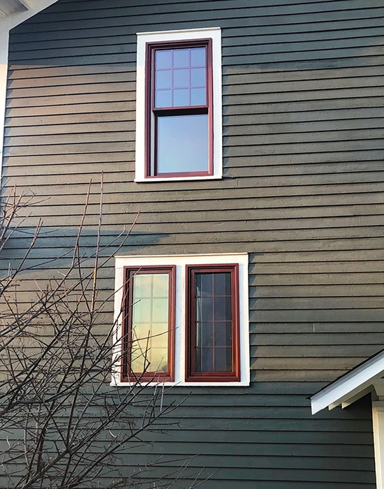 Plain City home with newly installed energy efficient replacement windows. 