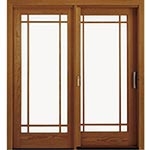 Latches securely in place sliding patio door no screen