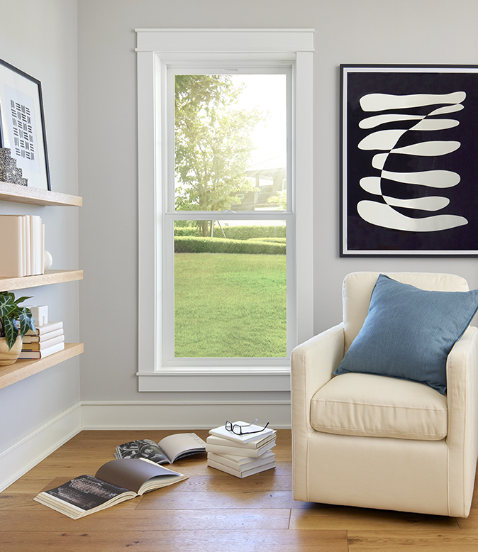 Pella® Impervia® Fiberglass Double-Hung Window