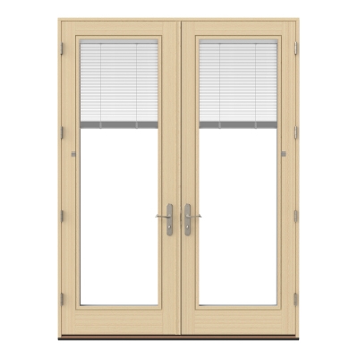 hinged patio door blinds and shades satin nickel hardware