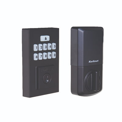 Kwikset Electronic Deadbolt – Matte Black
