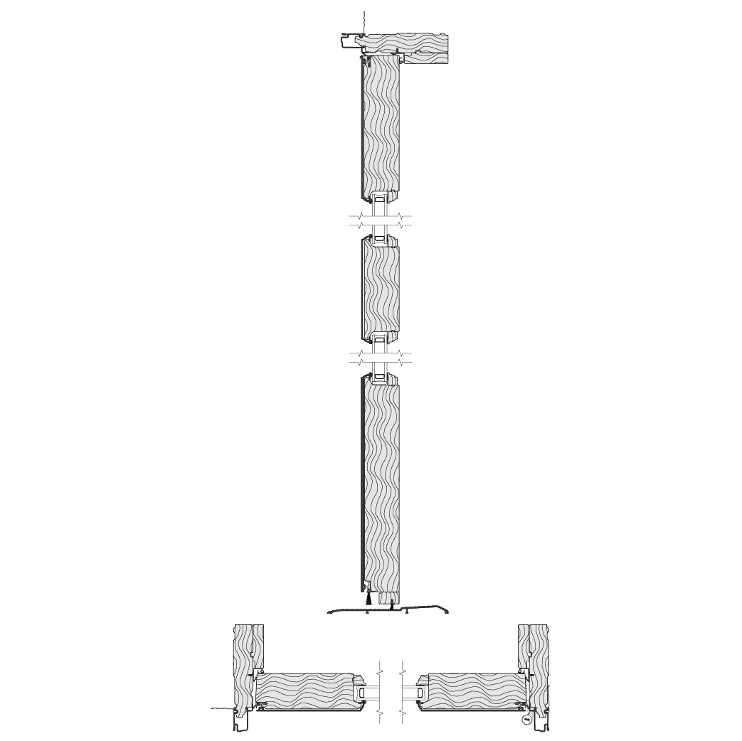 cross section of a commercial entrance door