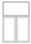combination transom over 2 wide casements
