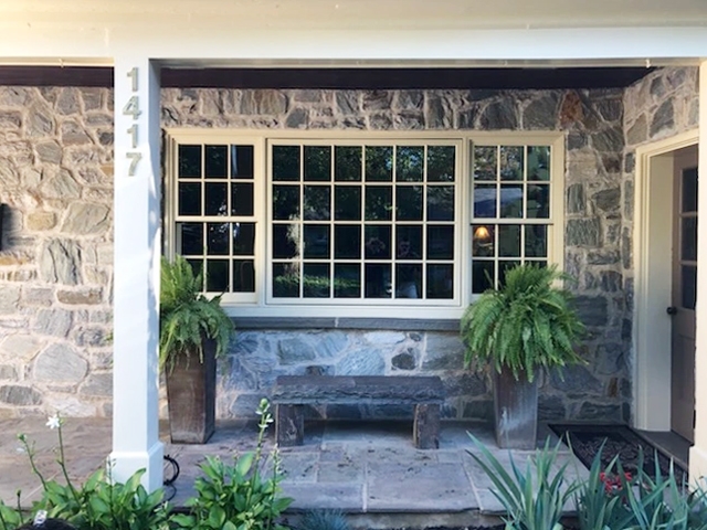 Custom replacement window installed on Lancaster home improving natural light and ventilation. 