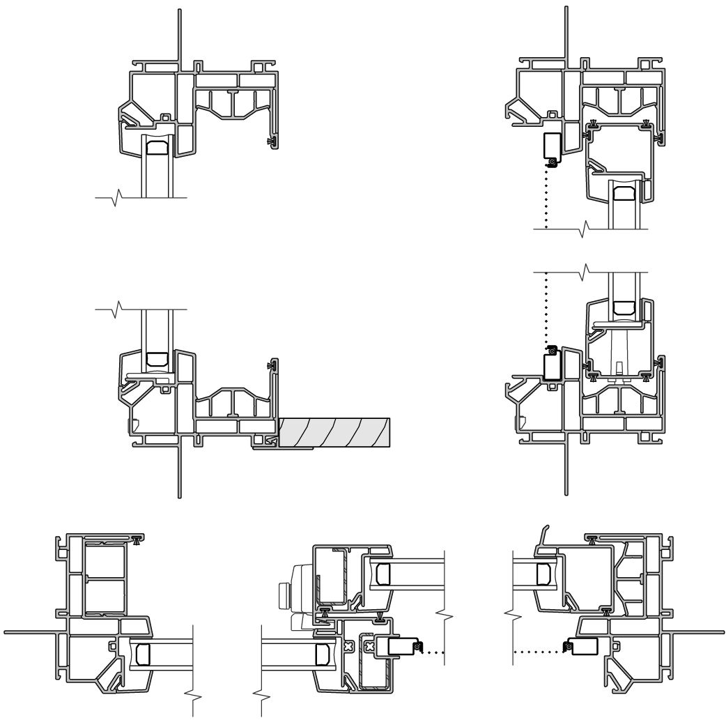 250 sliding window cross section