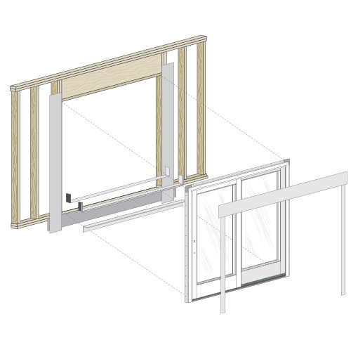 New Construction Sliding Patio Door Installation Pella New Construction Sliding Patio Door, Sliding Glass Door Installation